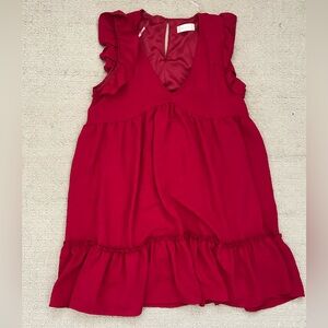 Altar’d State Babydoll Red Mini Dress Size Small